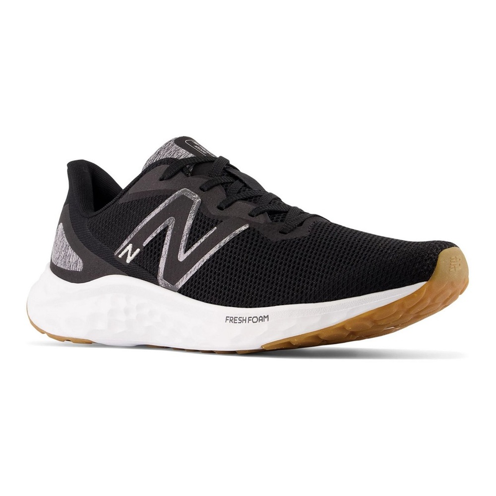 New Balance Black Mesh Fresh Foam Trainer with Gum Outsole